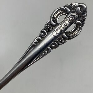 National Stainless Dynasty Sugar Spoon Silver 6" Floral Scroll Replacement Japan